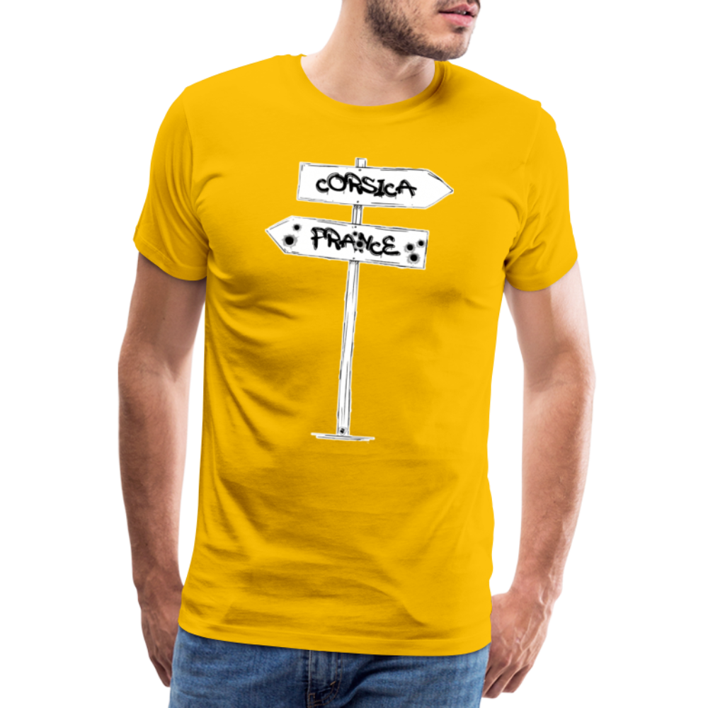 T-shirt Premium Homme Corsica/France - Ochju Ochju jaune soleil / S SPOD T-shirt Premium Homme T-shirt Premium Homme Corsica/France