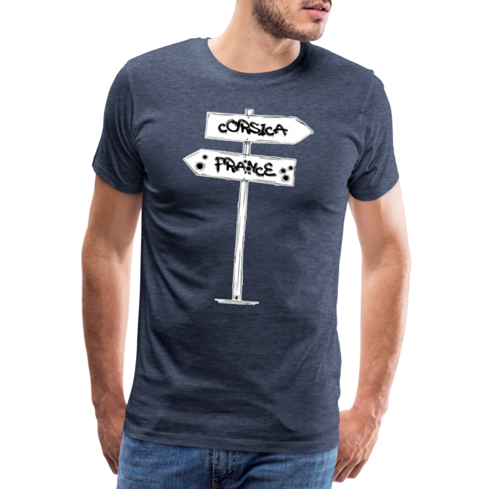 T-shirt Premium Homme Corsica/France - Ochju Ochju bleu chiné / S SPOD T-shirt Premium Homme T-shirt Premium Homme Corsica/France