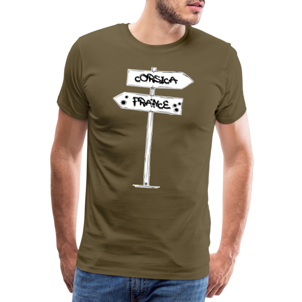 T-shirt Premium Homme Corsica/France - Ochju Ochju kaki / S SPOD T-shirt Premium Homme T-shirt Premium Homme Corsica/France