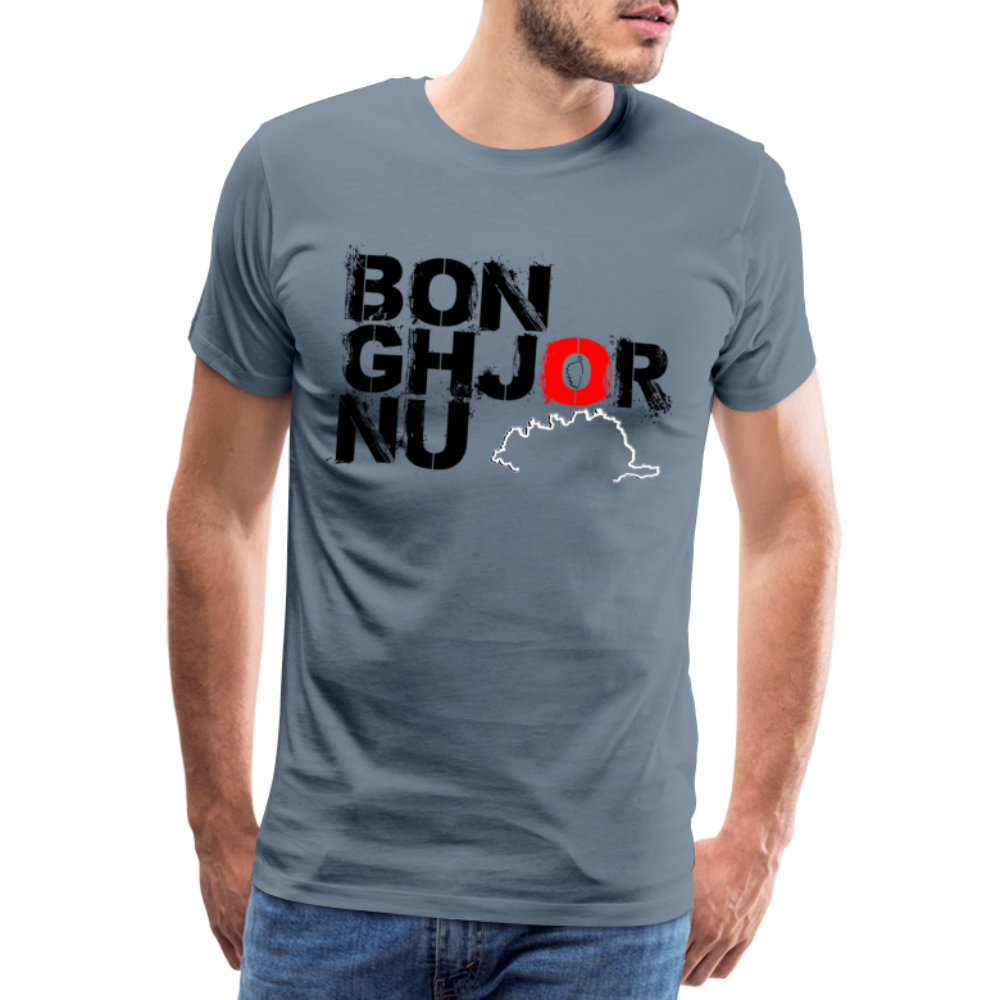 T-shirt Premium Homme Bonghjornu - Ochju Ochju gris bleu / S SPOD T-shirt Premium Homme T-shirt Premium Homme Bonghjornu