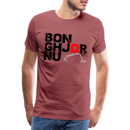 T-shirt Premium Homme Bonghjornu - Ochju Ochju bordeaux délavé / S SPOD T-shirt Premium Homme T-shirt Premium Homme Bonghjornu