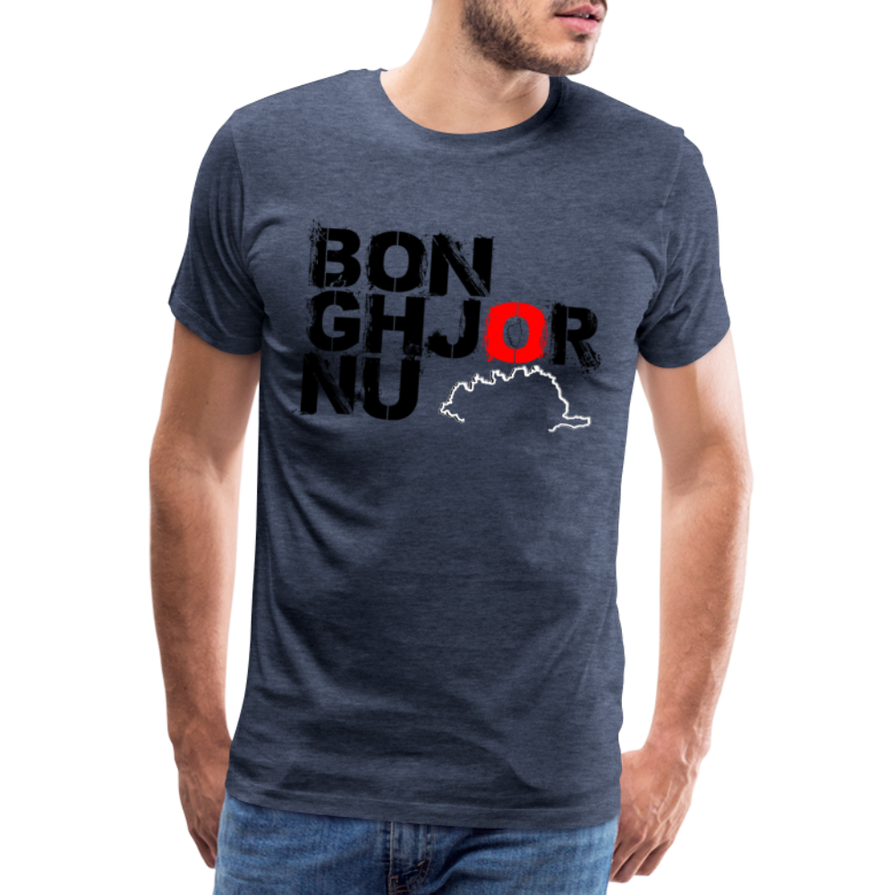 T-shirt Premium Homme Bonghjornu - Ochju Ochju bleu chiné / S SPOD T-shirt Premium Homme T-shirt Premium Homme Bonghjornu