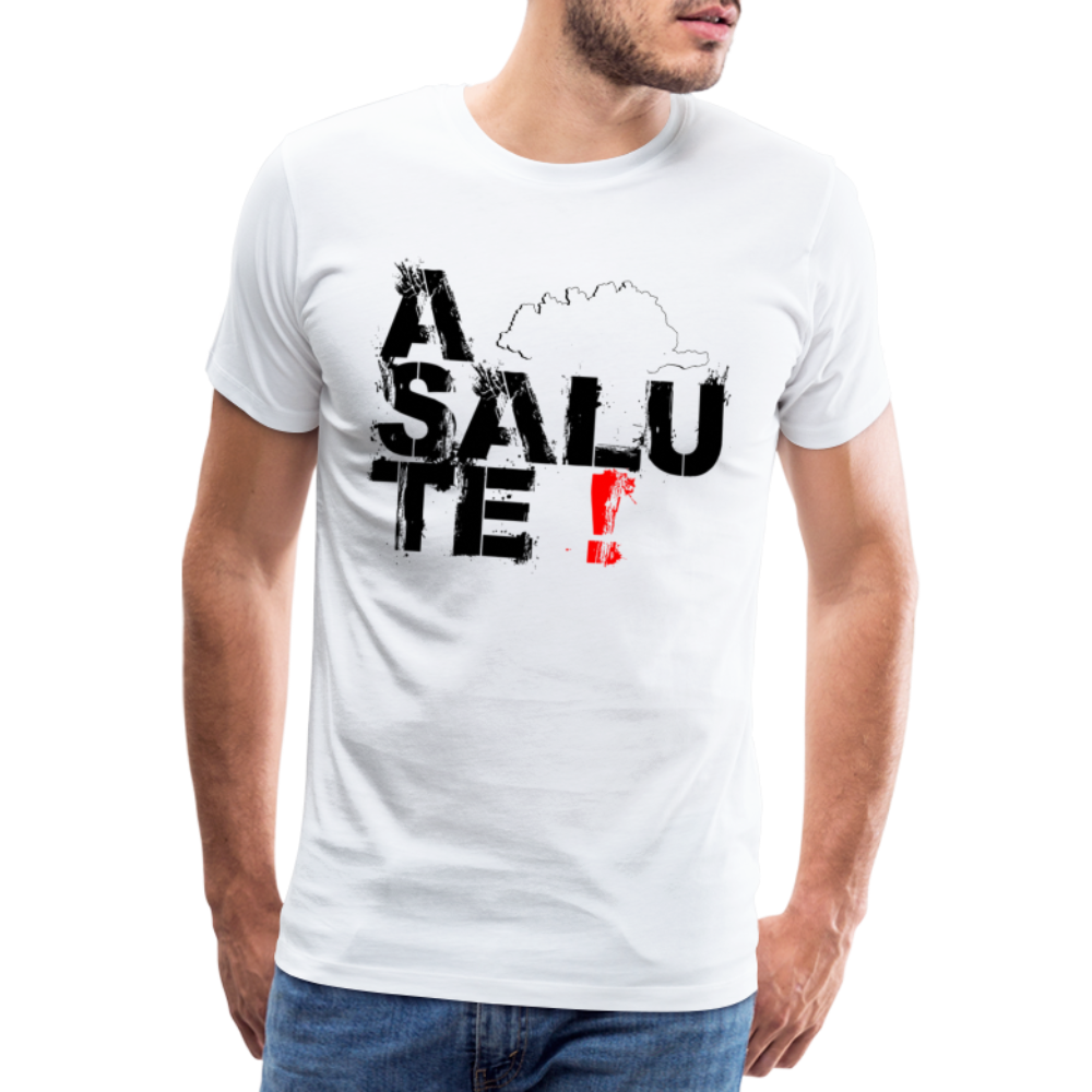 T-shirt Premium Homme A Salute ! - Ochju Ochju blanc / S SPOD T-shirt Premium Homme T-shirt Premium Homme A Salute !