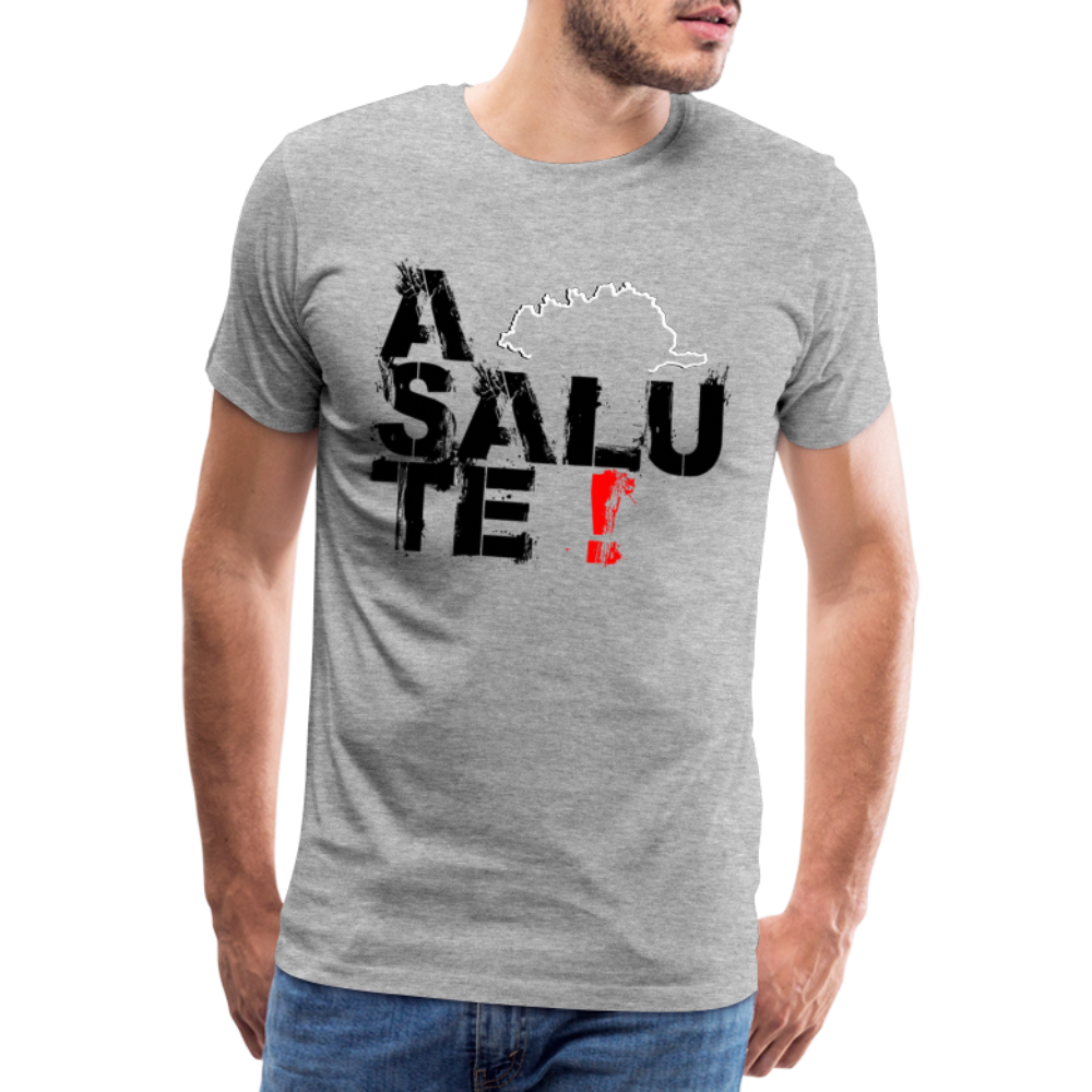 T-shirt Premium Homme A Salute ! - Ochju Ochju gris chiné / S SPOD T-shirt Premium Homme T-shirt Premium Homme A Salute !