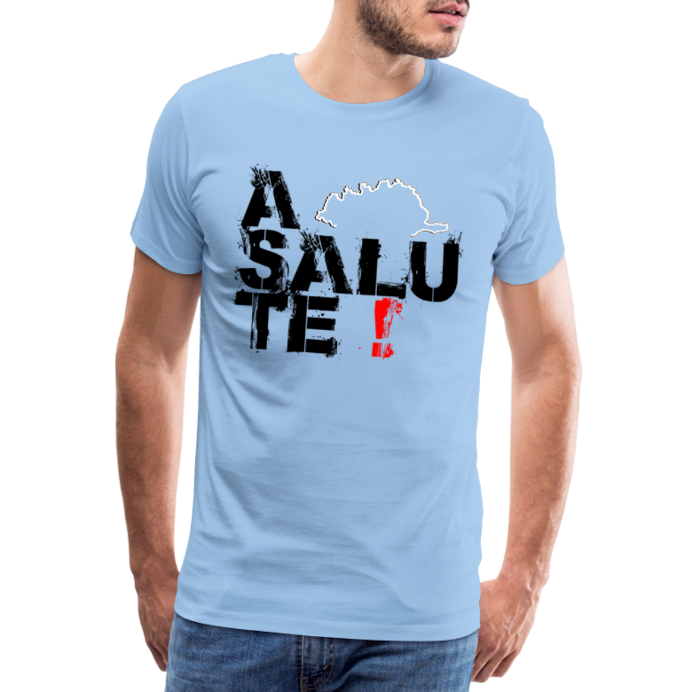 T-shirt Premium Homme A Salute ! - Ochju Ochju ciel / S SPOD T-shirt Premium Homme T-shirt Premium Homme A Salute !