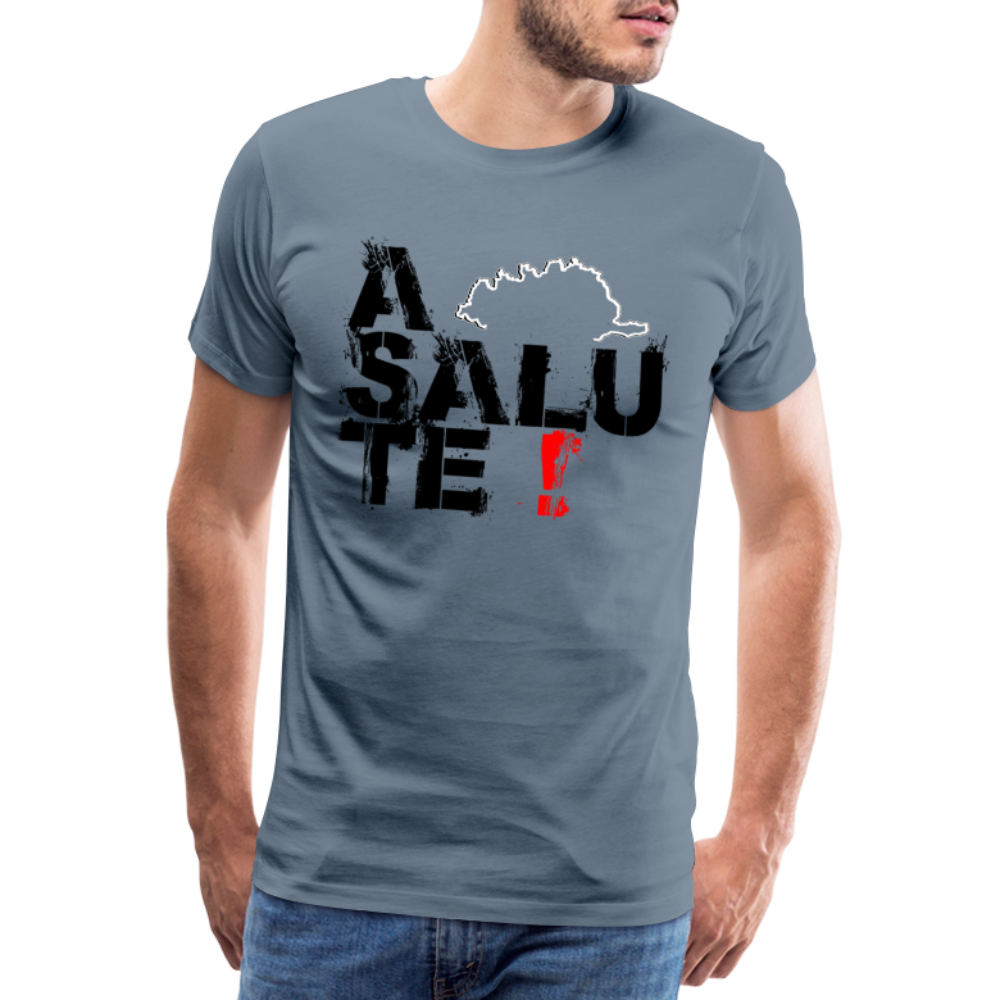 T-shirt Premium Homme A Salute ! - Ochju Ochju gris bleu / S SPOD T-shirt Premium Homme T-shirt Premium Homme A Salute !
