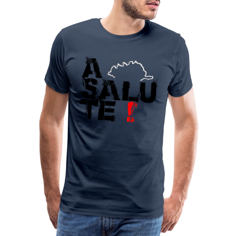 T-shirt Premium Homme A Salute ! - Ochju Ochju bleu marine / S SPOD T-shirt Premium Homme T-shirt Premium Homme A Salute !