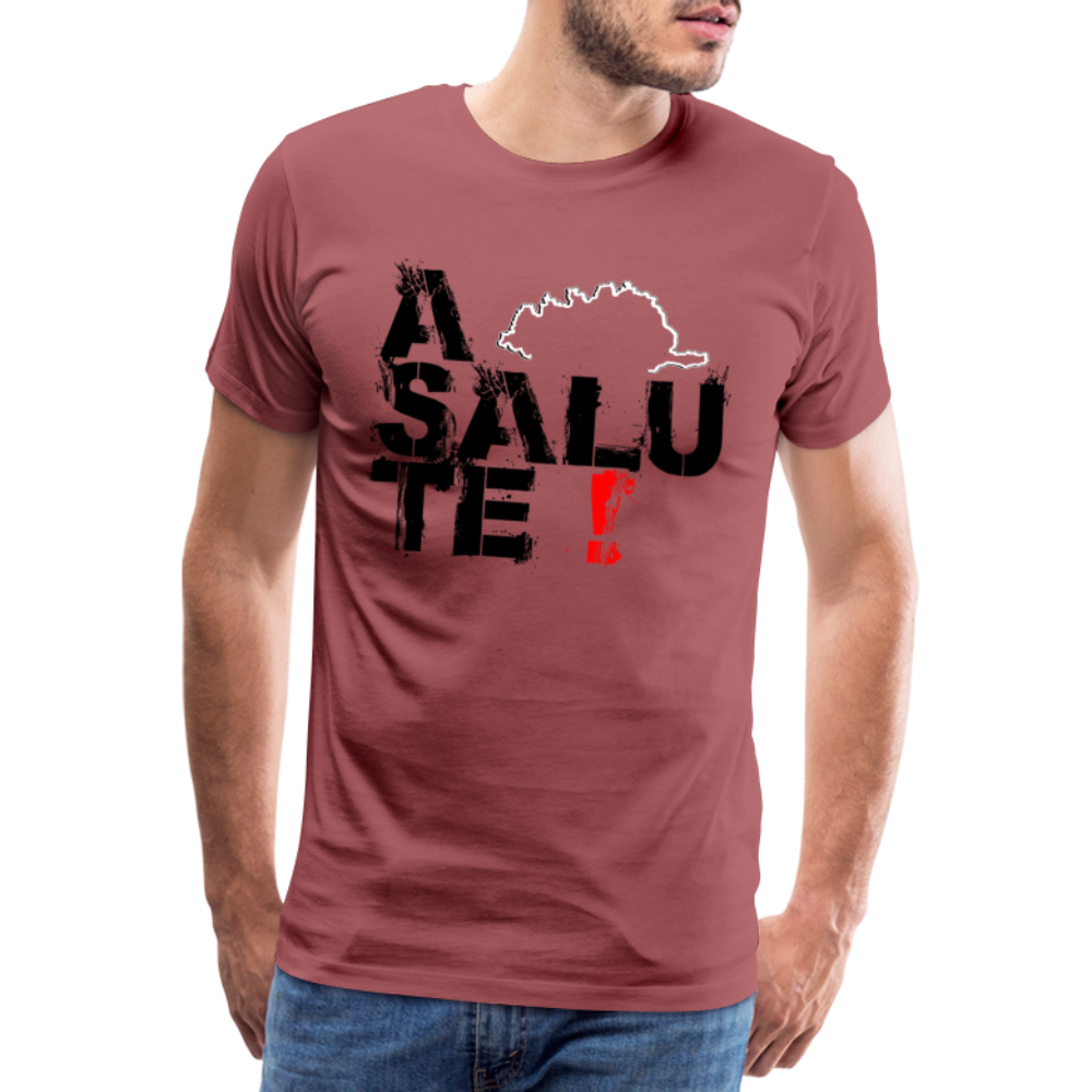 T-shirt Premium Homme A Salute ! - Ochju Ochju bordeaux délavé / S SPOD T-shirt Premium Homme T-shirt Premium Homme A Salute !