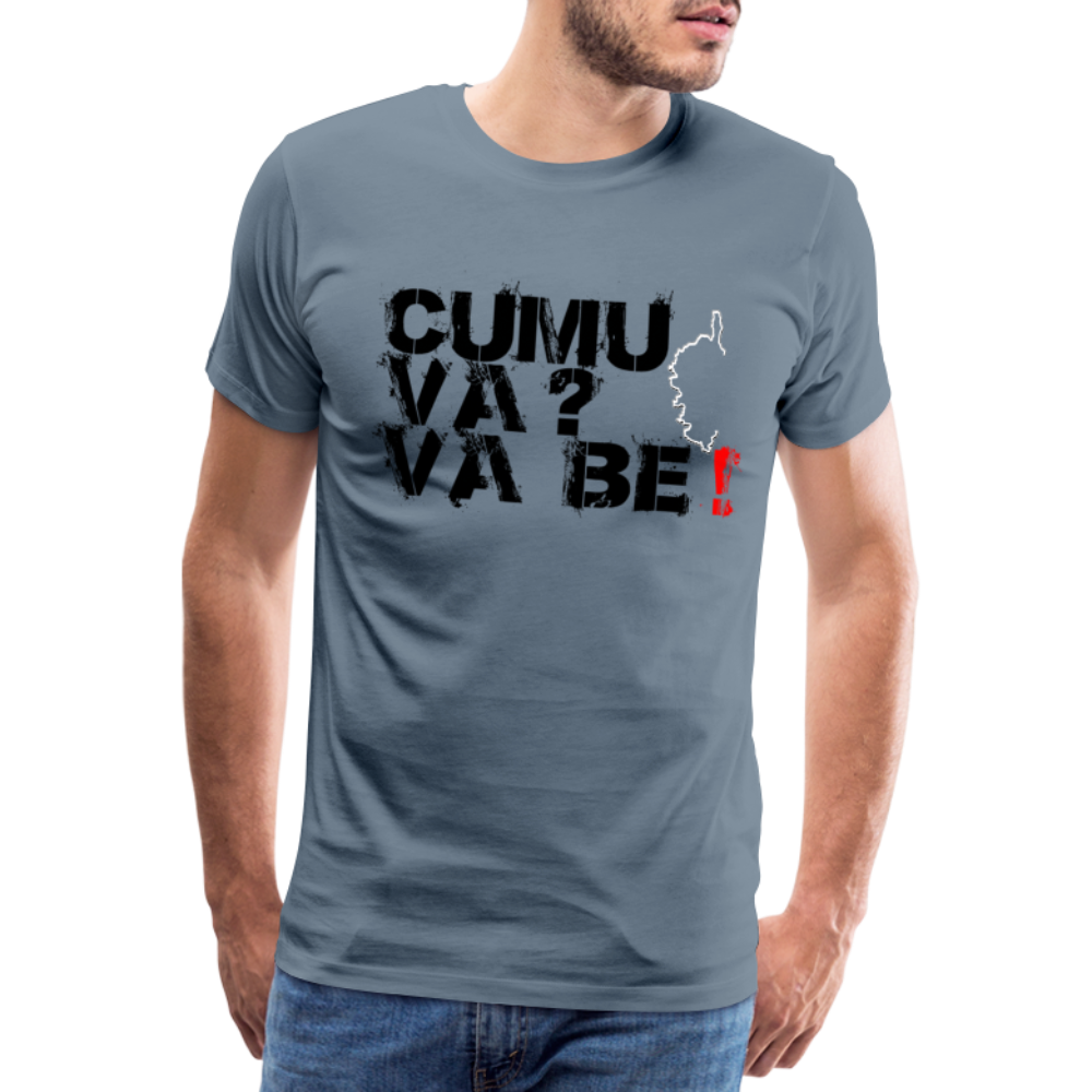 T-shirt Premium Homme Cumu Va ? Va Be ! - Ochju Ochju gris bleu / S SPOD T-shirt Premium Homme T-shirt Premium Homme Cumu Va ? Va Be !