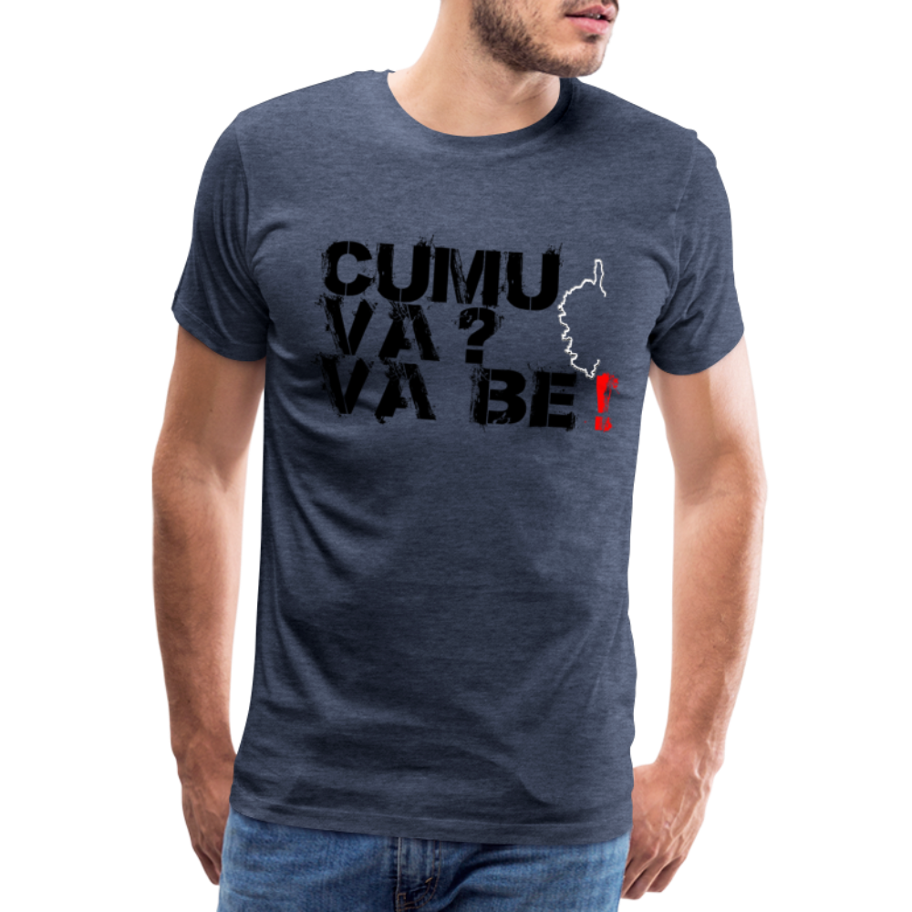 T-shirt Premium Homme Cumu Va ? Va Be ! - Ochju Ochju bleu chiné / S SPOD T-shirt Premium Homme T-shirt Premium Homme Cumu Va ? Va Be !