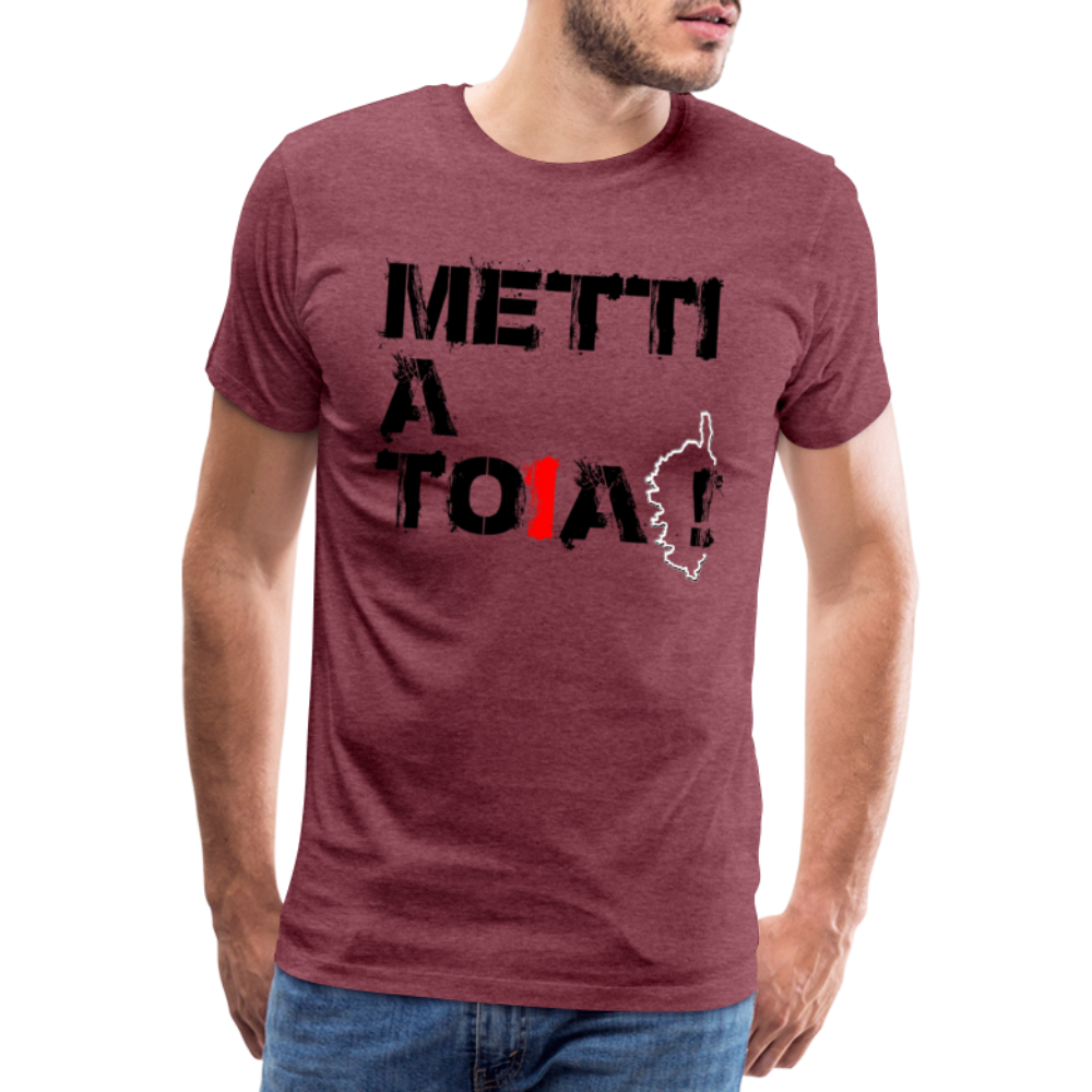 T-shirt Premium Homme Metti A Toia ! - Ochju Ochju rouge bordeaux chiné / S SPOD T-shirt Premium Homme T-shirt Premium Homme Metti A Toia !