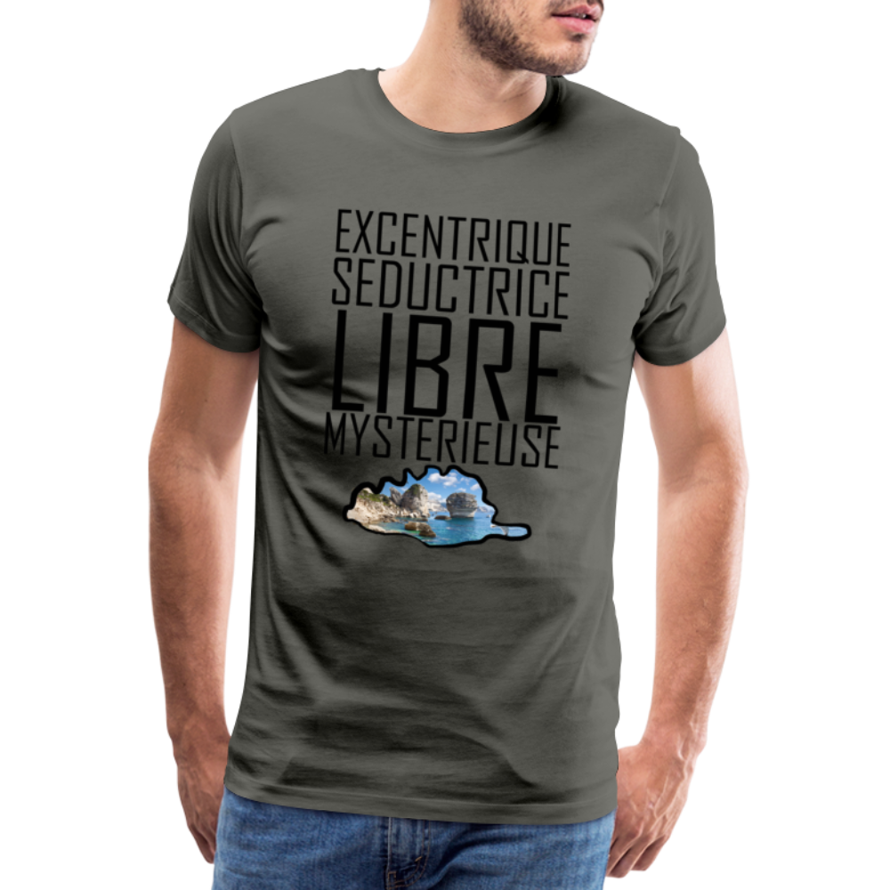 T-shirt Premium Homme Corse Libre, Mystérieuse - Ochju Ochju asphalte / S SPOD T-shirt Premium Homme T-shirt Premium Homme Corse Libre, Mystérieuse