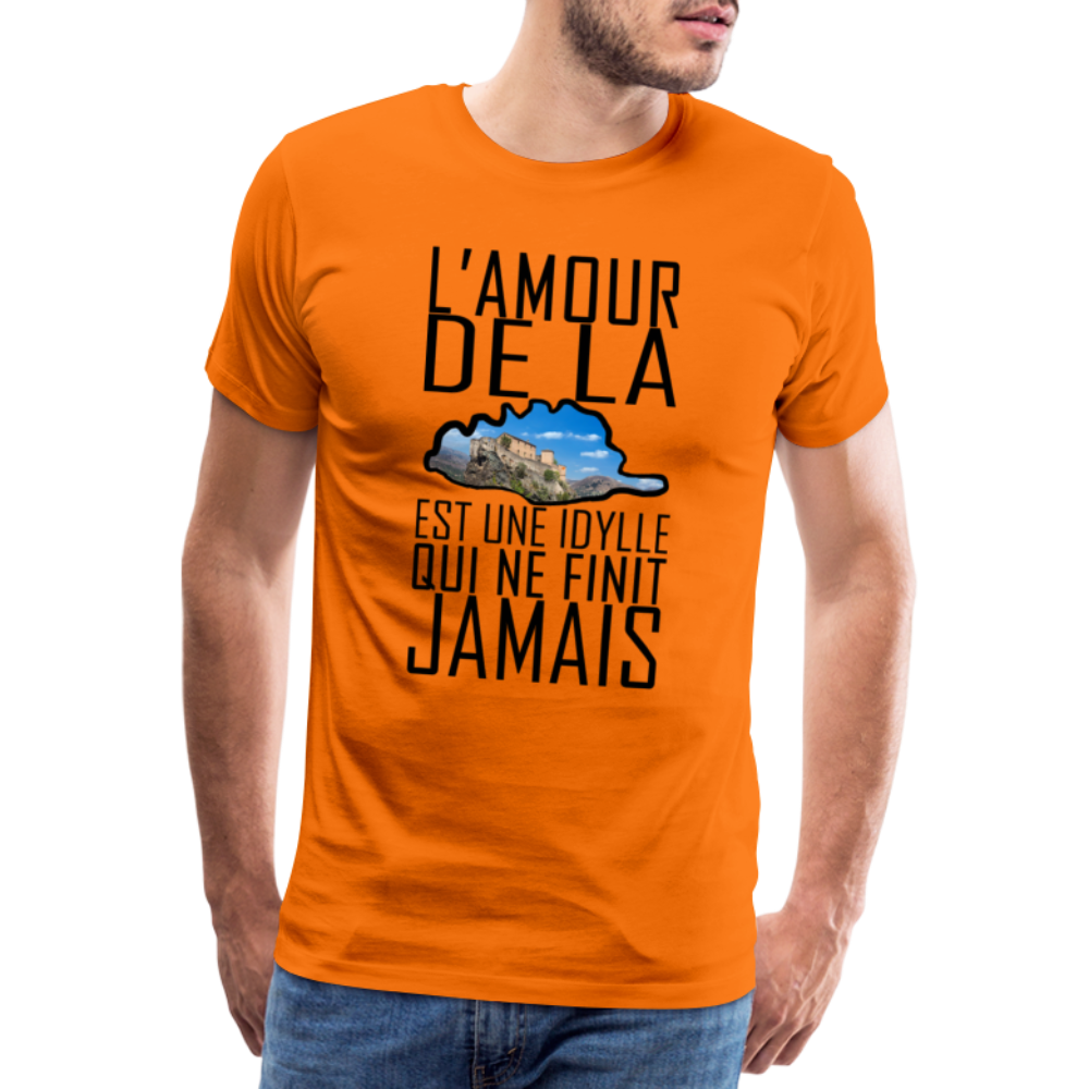 T-shirt Premium Homme L'Amour de la Corse - Ochju Ochju orange / S SPOD T-shirt Premium Homme T-shirt Premium Homme L'Amour de la Corse