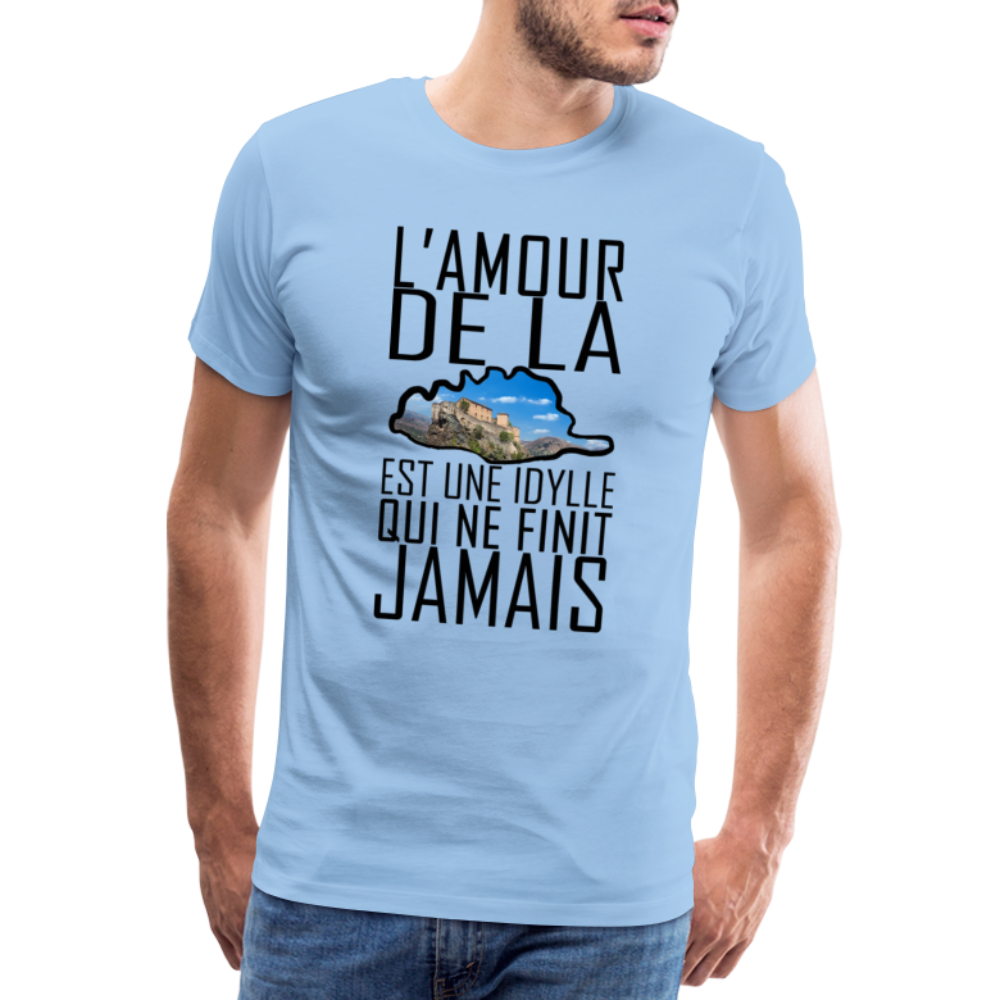 T-shirt Premium Homme L'Amour de la Corse - Ochju Ochju ciel / S SPOD T-shirt Premium Homme T-shirt Premium Homme L'Amour de la Corse