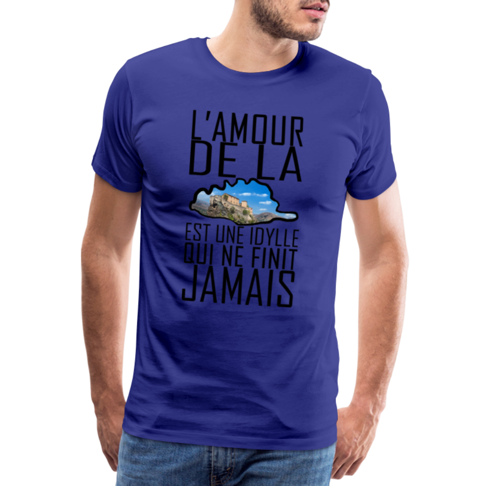 T-shirt Premium Homme L'Amour de la Corse - Ochju Ochju bleu roi / S SPOD T-shirt Premium Homme T-shirt Premium Homme L'Amour de la Corse