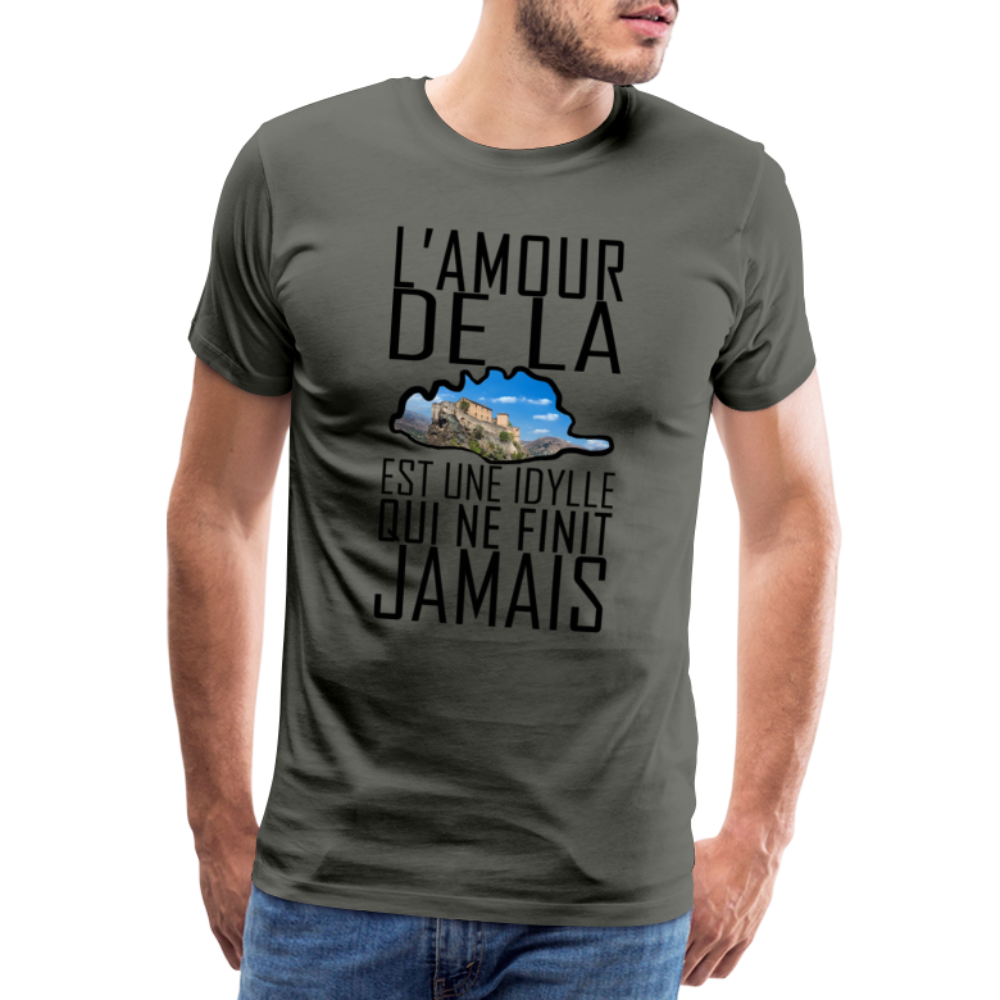 T-shirt Premium Homme L'Amour de la Corse - Ochju Ochju asphalte / S SPOD T-shirt Premium Homme T-shirt Premium Homme L'Amour de la Corse