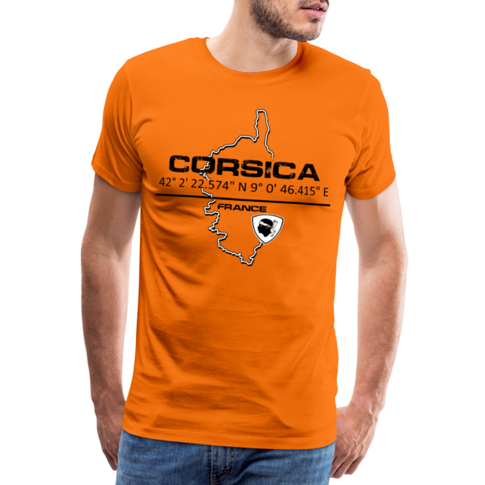 T-shirt Premium Homme GPS Corsica - Ochju Ochju orange / S SPOD T-shirt Premium Homme T-shirt Premium Homme GPS Corsica