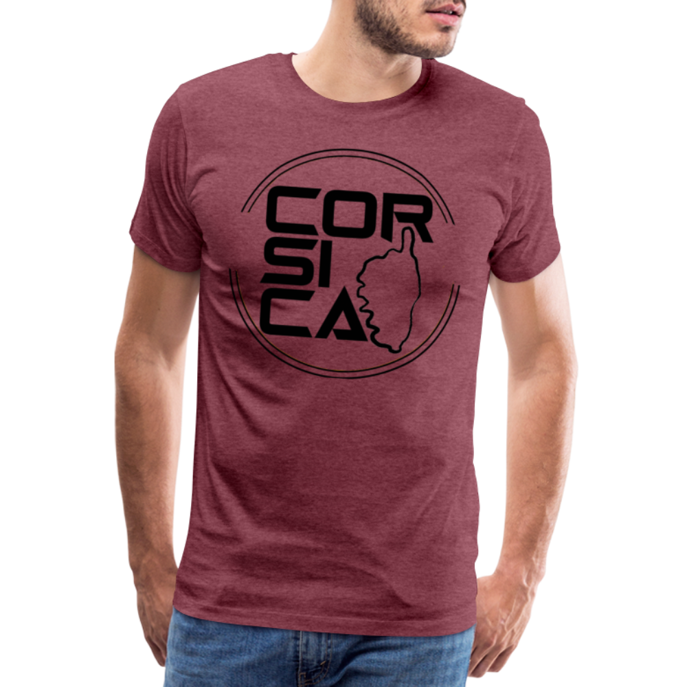 T-shirt Premium Homme Cor Si Ca - Ochju Ochju rouge bordeaux chiné / S SPOD T-shirt Premium Homme T-shirt Premium Homme Cor Si Ca