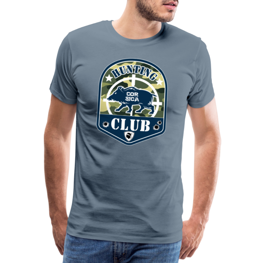 T-shirt Premium Homme Chasseur Corse - Ochju Ochju gris bleu / S SPOD T-shirt Premium Homme T-shirt Premium Homme Chasseur Corse