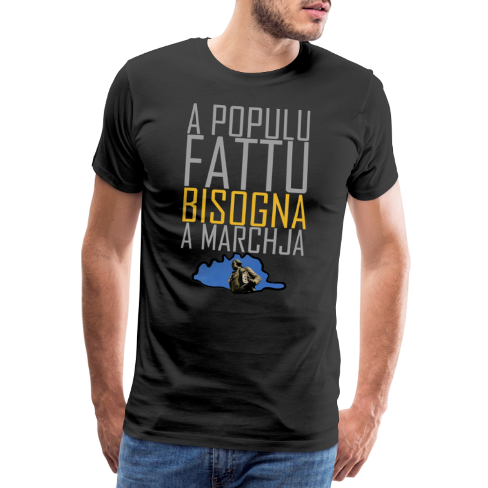 T-shirt Premium Homme A Populu Fattu - Ochju Ochju noir / S SPOD T-shirt Premium Homme T-shirt Premium Homme A Populu Fattu