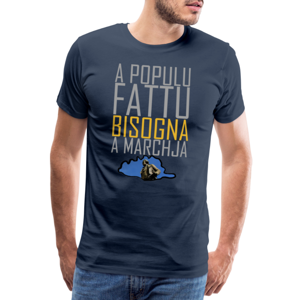 T-shirt Premium Homme A Populu Fattu - Ochju Ochju bleu marine / S SPOD T-shirt Premium Homme T-shirt Premium Homme A Populu Fattu