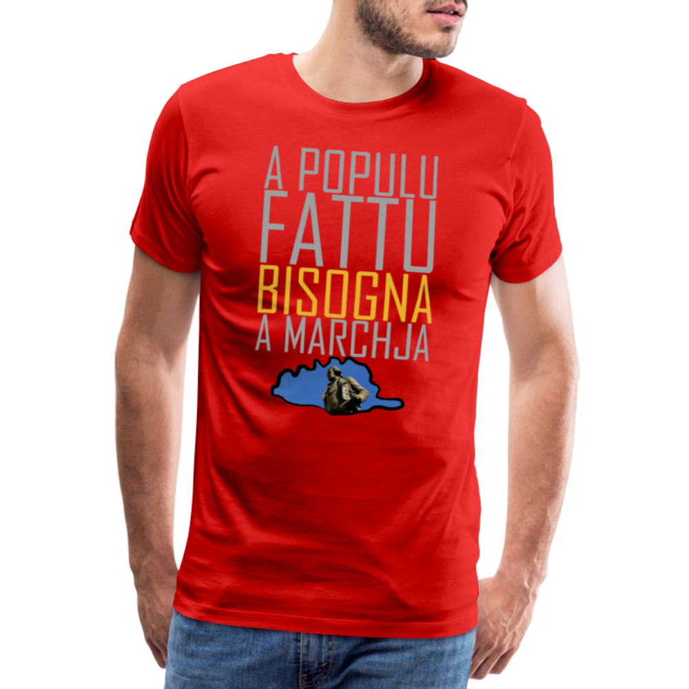 T-shirt Premium Homme A Populu Fattu - Ochju Ochju rouge / S SPOD T-shirt Premium Homme T-shirt Premium Homme A Populu Fattu