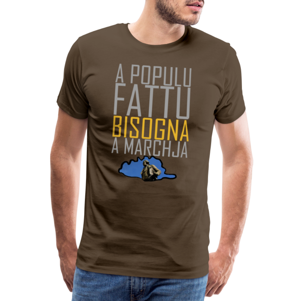 T-shirt Premium Homme A Populu Fattu - Ochju Ochju marron bistre / S SPOD T-shirt Premium Homme T-shirt Premium Homme A Populu Fattu
