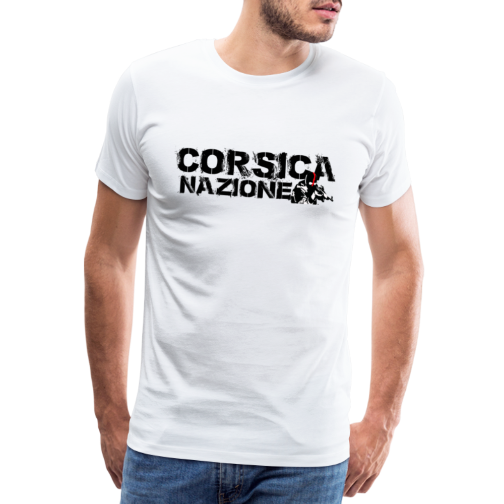 T-shirt Premium Homme Corsica Nazione - Ochju Ochju blanc / S SPOD T-shirt Premium Homme T-shirt Premium Homme Corsica Nazione