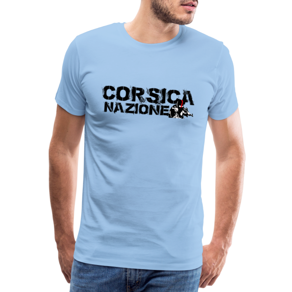 T-shirt Premium Homme Corsica Nazione - Ochju Ochju ciel / S SPOD T-shirt Premium Homme T-shirt Premium Homme Corsica Nazione
