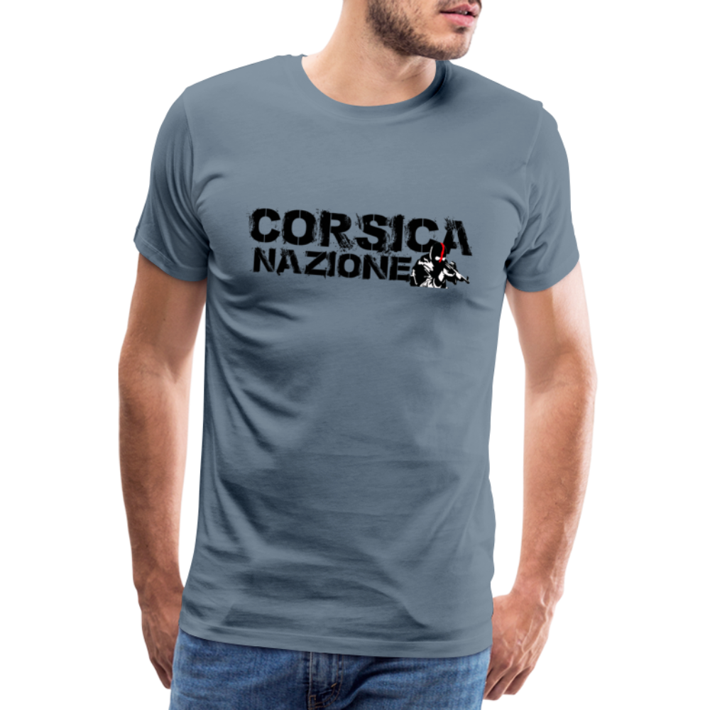 T-shirt Premium Homme Corsica Nazione - Ochju Ochju gris bleu / S SPOD T-shirt Premium Homme T-shirt Premium Homme Corsica Nazione