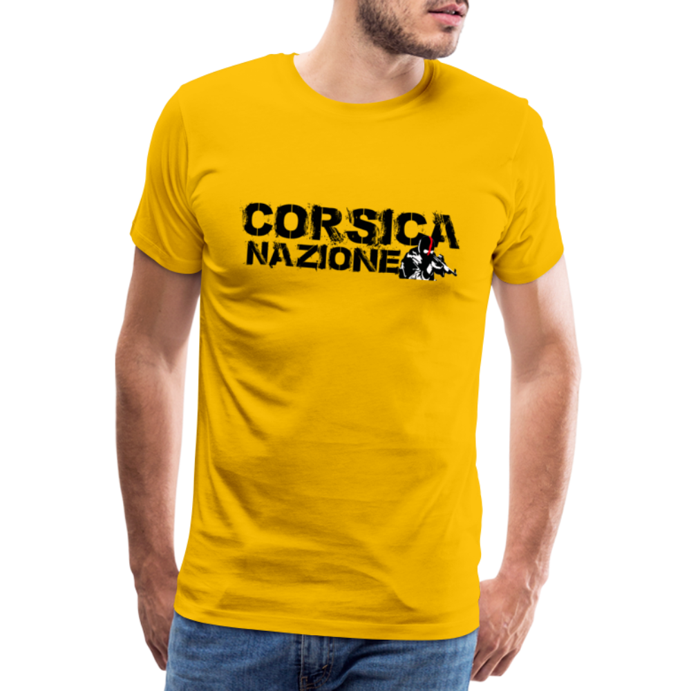 T-shirt Premium Homme Corsica Nazione - Ochju Ochju jaune soleil / S SPOD T-shirt Premium Homme T-shirt Premium Homme Corsica Nazione