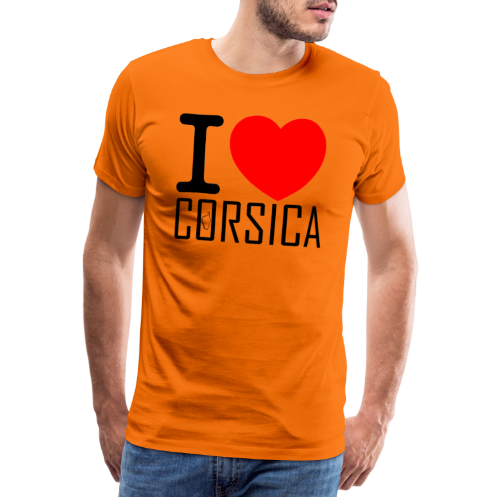 T-shirt Premium Homme I Love Corsica - Ochju Ochju orange / S SPOD T-shirt Premium Homme T-shirt Premium Homme I Love Corsica