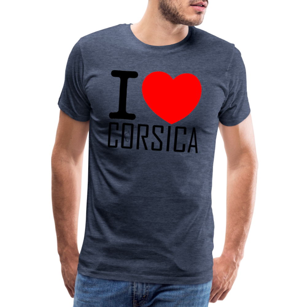 T-shirt Premium Homme I Love Corsica - Ochju Ochju bleu chiné / S SPOD T-shirt Premium Homme T-shirt Premium Homme I Love Corsica