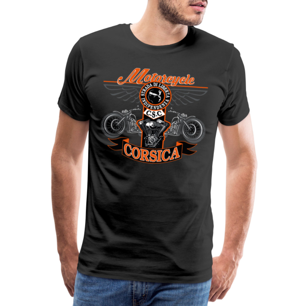 T-shirt Premium Homme Motorcycle Corsica - Ochju Ochju noir / S SPOD T-shirt Premium Homme T-shirt Premium Homme Motorcycle Corsica