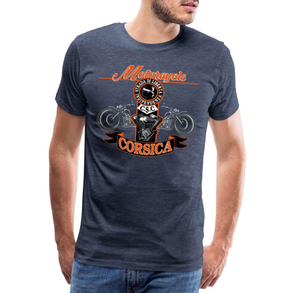 T-shirt Premium Homme Motorcycle Corsica - Ochju Ochju bleu chiné / S SPOD T-shirt Premium Homme T-shirt Premium Homme Motorcycle Corsica