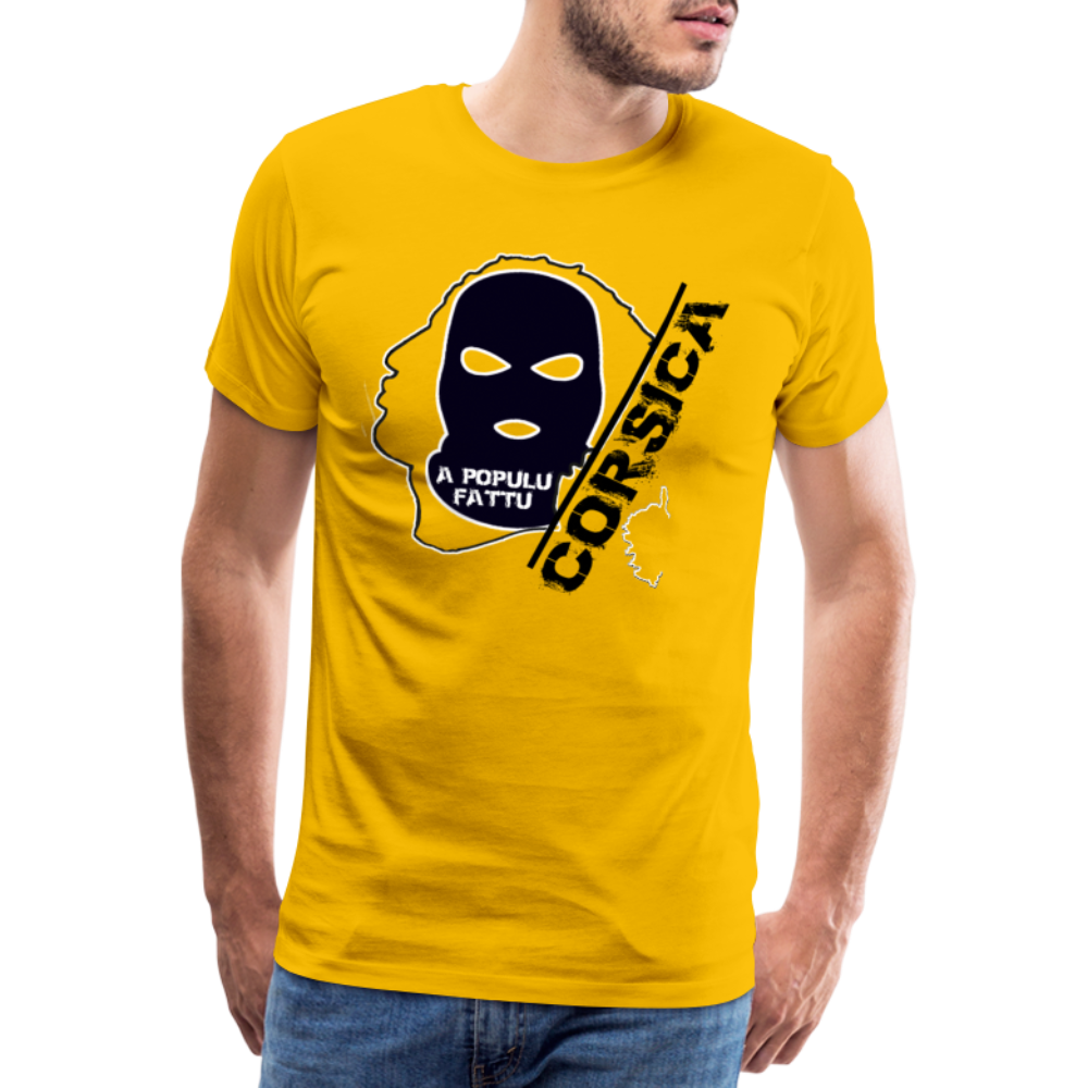 T-shirt Premium Homme Cagoule Corse - Ochju Ochju jaune soleil / S SPOD T-shirt Premium Homme T-shirt Premium Homme Cagoule Corse