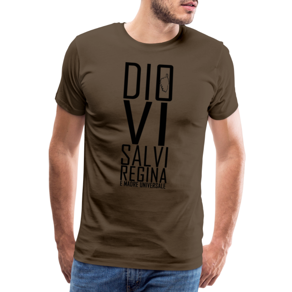 T-shirt Premium Homme Dio Vi Salvi Regina - Ochju Ochju marron bistre / S SPOD T-shirt Premium Homme T-shirt Premium Homme Dio Vi Salvi Regina