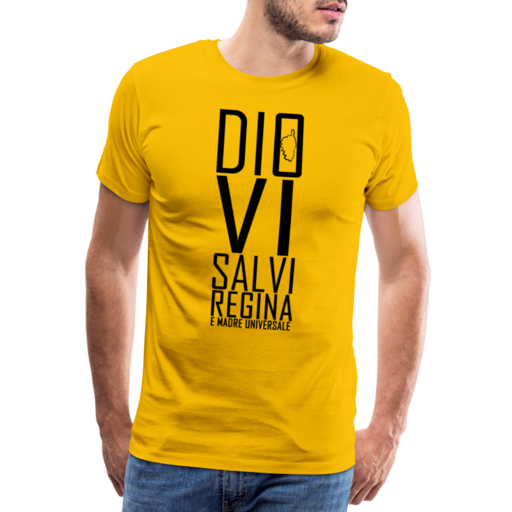 T-shirt Premium Homme Dio Vi Salvi Regina - Ochju Ochju jaune soleil / S SPOD T-shirt Premium Homme T-shirt Premium Homme Dio Vi Salvi Regina