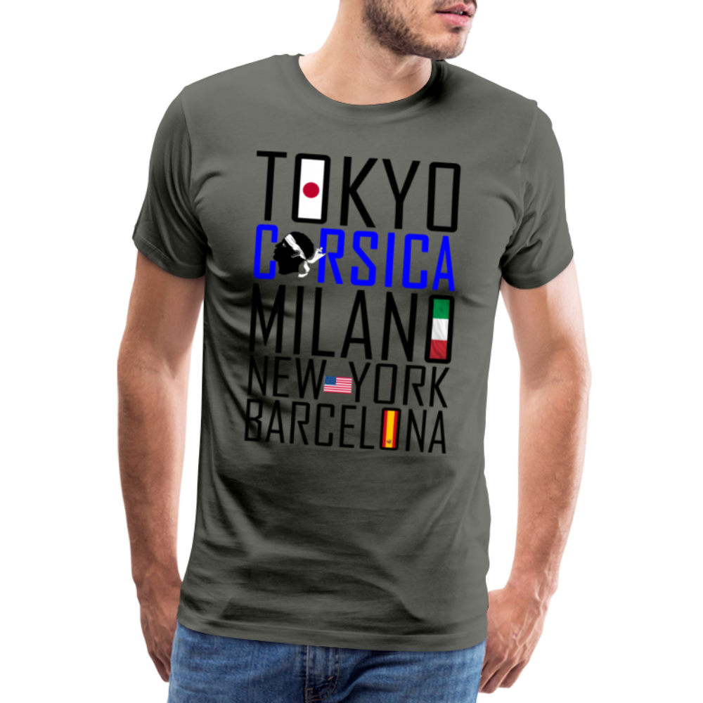 T-shirt Premium Homme Tokyo, Corsica ... - Ochju Ochju asphalte / S SPOD T-shirt Premium Homme T-shirt Premium Homme Tokyo, Corsica ...