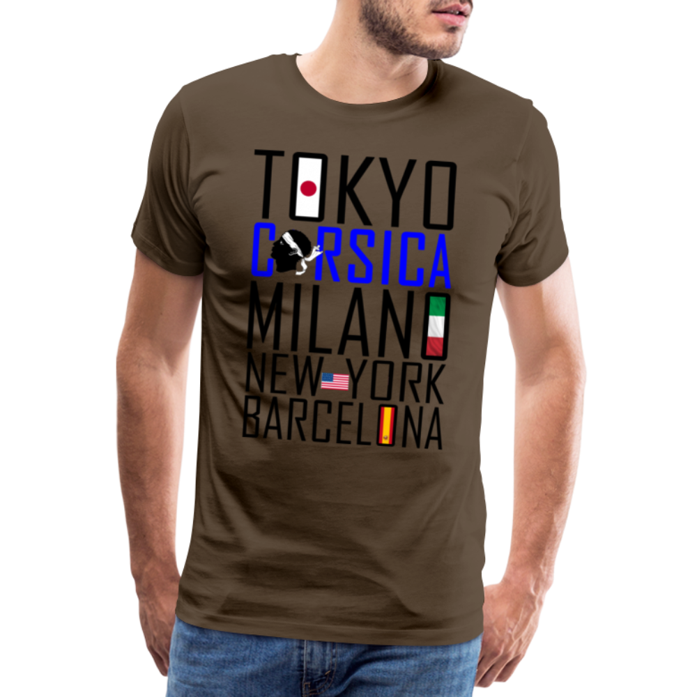 T-shirt Premium Homme Tokyo, Corsica ... - Ochju Ochju marron bistre / S SPOD T-shirt Premium Homme T-shirt Premium Homme Tokyo, Corsica ...