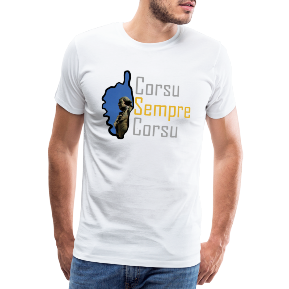 T-shirt Premium Homme Corsu Sempre Corsu - Ochju Ochju blanc / S SPOD T-shirt Premium Homme T-shirt Premium Homme Corsu Sempre Corsu