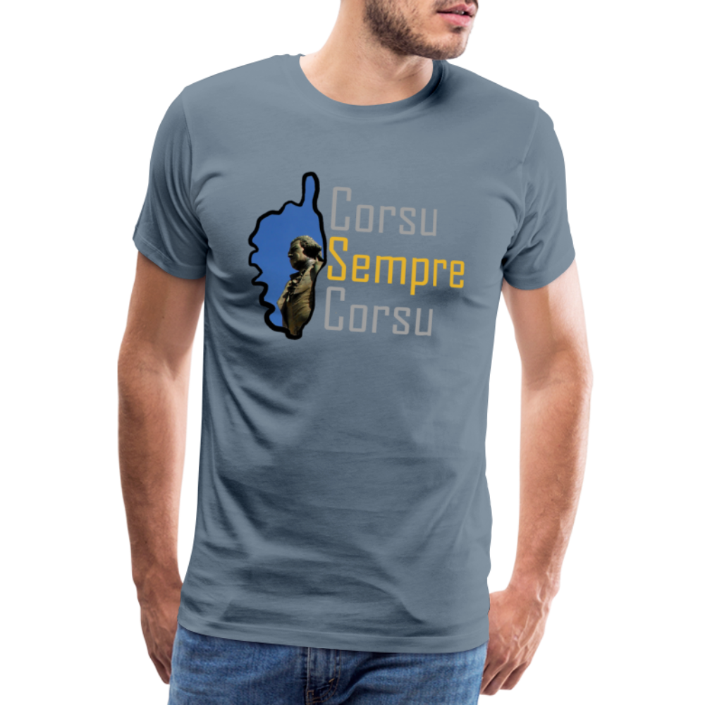 T-shirt Premium Homme Corsu Sempre Corsu - Ochju Ochju gris bleu / S SPOD T-shirt Premium Homme T-shirt Premium Homme Corsu Sempre Corsu