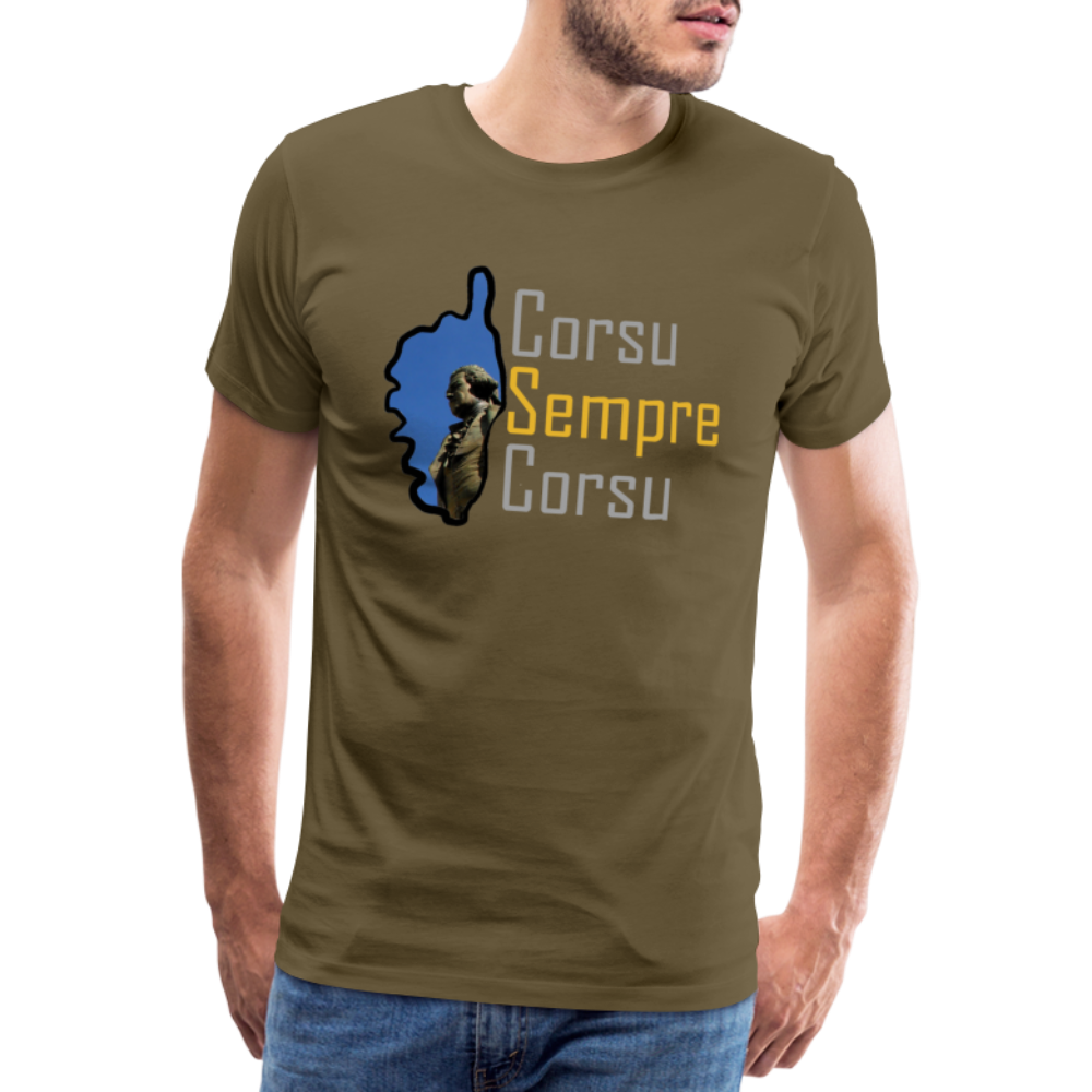 T-shirt Premium Homme Corsu Sempre Corsu - Ochju Ochju kaki / S SPOD T-shirt Premium Homme T-shirt Premium Homme Corsu Sempre Corsu