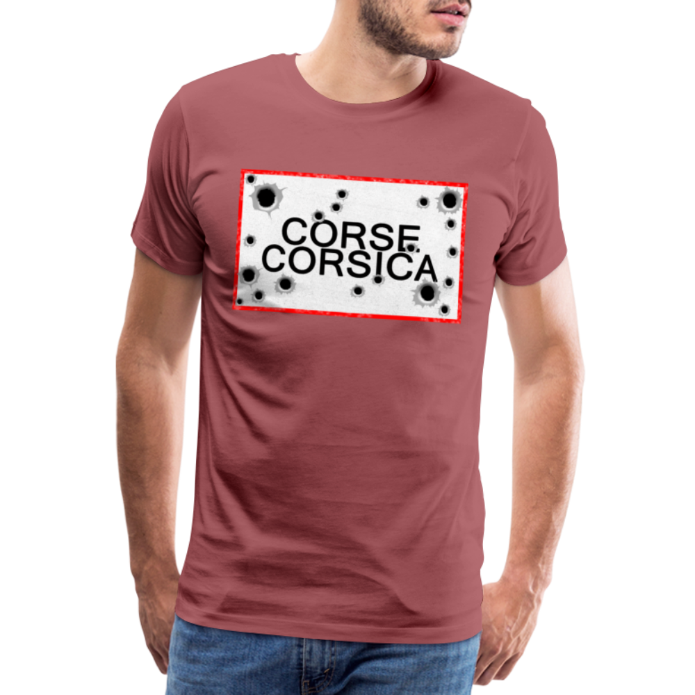 T-shirt Premium Homme Corse/Corsica - Ochju Ochju bordeaux délavé / S SPOD T-shirt Premium Homme T-shirt Premium Homme Corse/Corsica