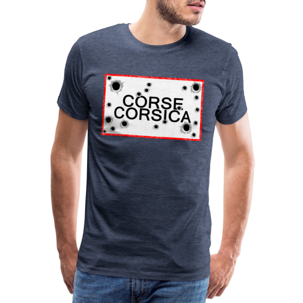 T-shirt Premium Homme Corse/Corsica - Ochju Ochju bleu chiné / S SPOD T-shirt Premium Homme T-shirt Premium Homme Corse/Corsica