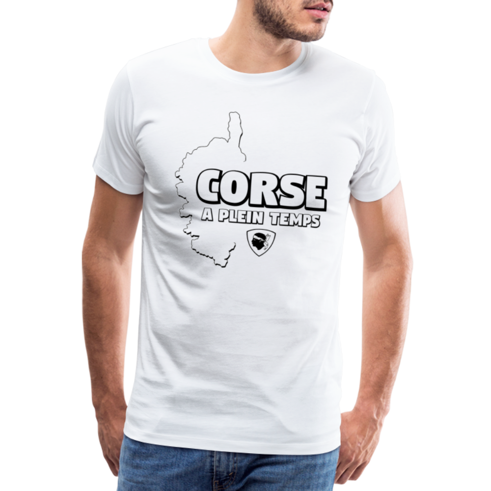 T-shirt Premium Homme Corse à Plein Temps ! - Ochju Ochju blanc / S SPOD T-shirt Premium Homme T-shirt Premium Homme Corse à Plein Temps !