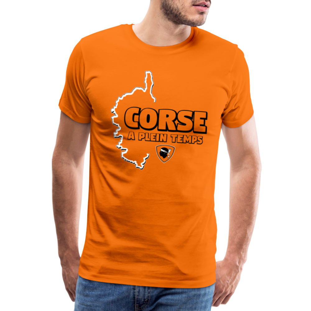 T-shirt Premium Homme Corse à Plein Temps ! - Ochju Ochju orange / S SPOD T-shirt Premium Homme T-shirt Premium Homme Corse à Plein Temps !