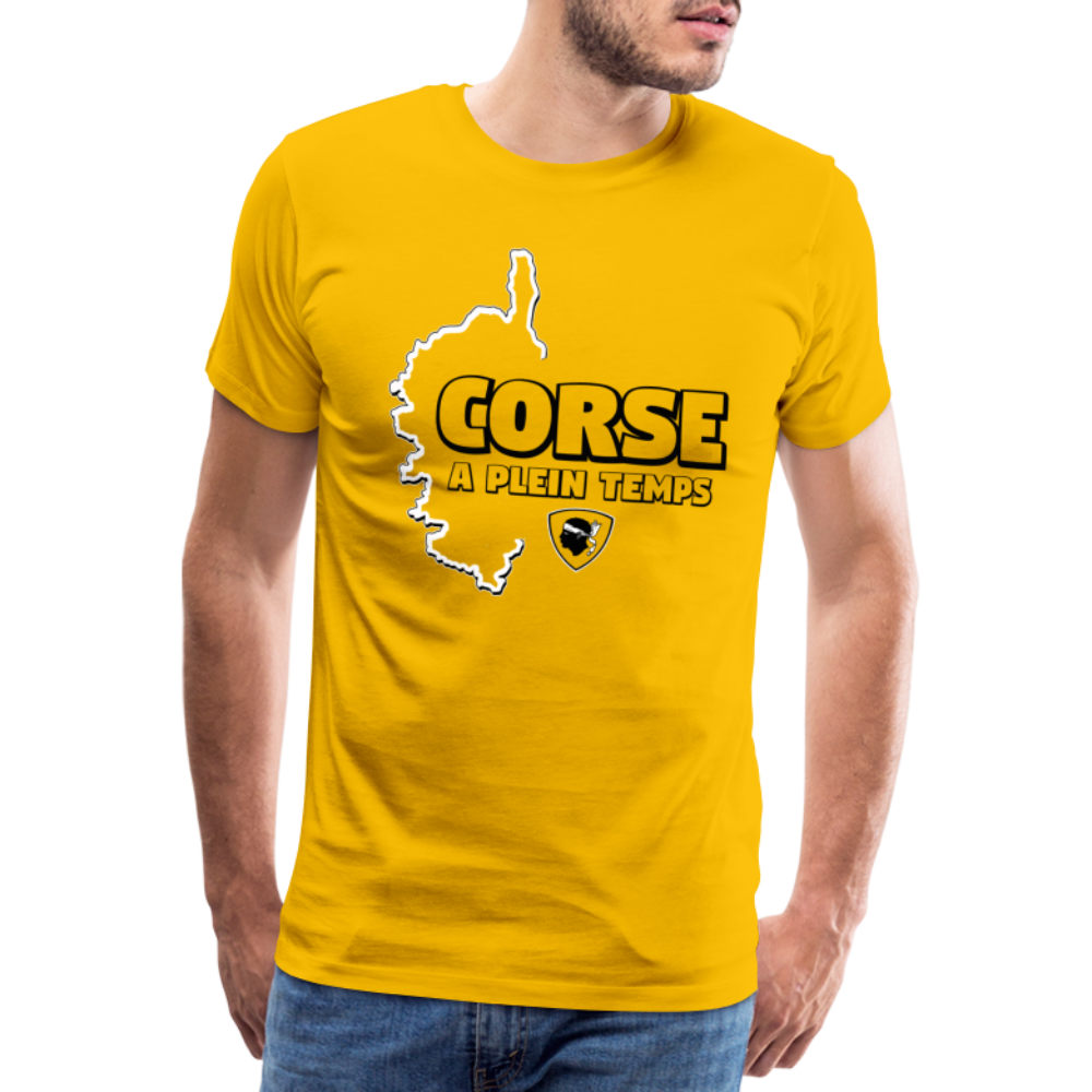 T-shirt Premium Homme Corse à Plein Temps ! - Ochju Ochju jaune soleil / S SPOD T-shirt Premium Homme T-shirt Premium Homme Corse à Plein Temps !