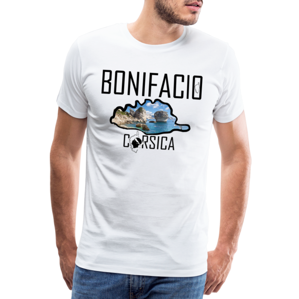 T-shirt Premium Homme Bonifacio Corsica - Ochju Ochju blanc / S SPOD T-shirt Premium Homme T-shirt Premium Homme Bonifacio Corsica