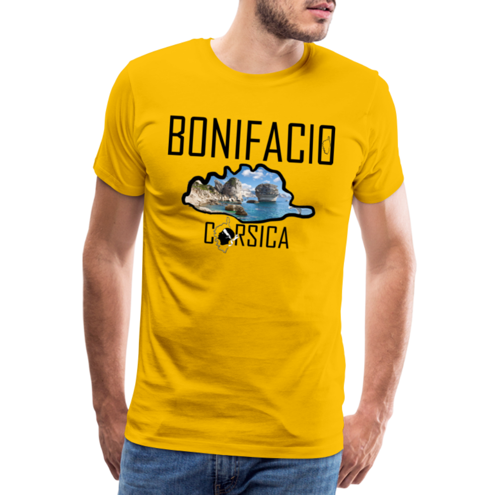 T-shirt Premium Homme Bonifacio Corsica - Ochju Ochju jaune soleil / S SPOD T-shirt Premium Homme T-shirt Premium Homme Bonifacio Corsica